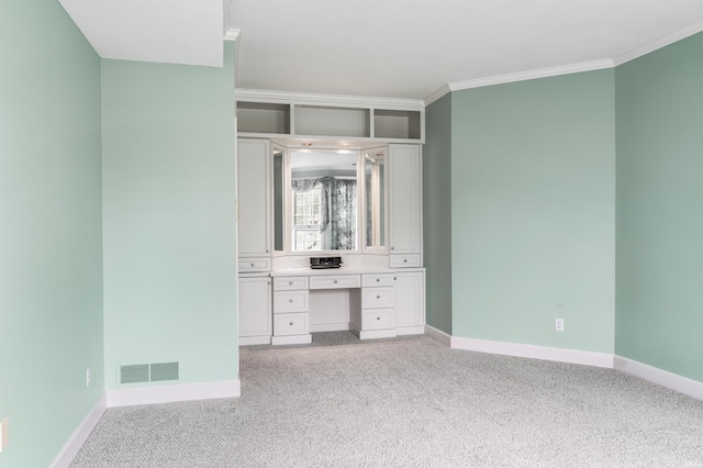 2314 Turnberry Ln, Fort Wayne, IN 46814 - unfurnished bedroom with light carpet, ornamental molding, baseboards, and a closet
