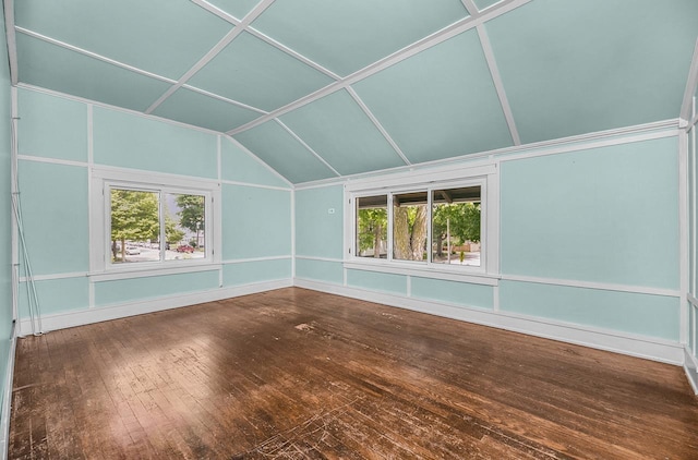 318 E Monroe St, Goshen, IN 46526 - unfurnished sunroom featuring lofted ceiling