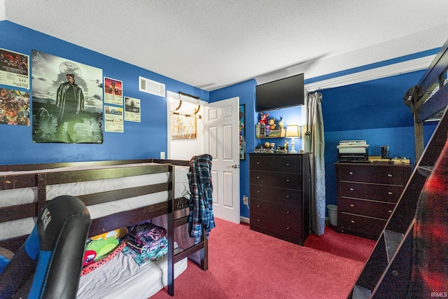 8809 Newberry Dr, Fort Wayne, IN 46825 - carpeted bedroom with a textured ceiling