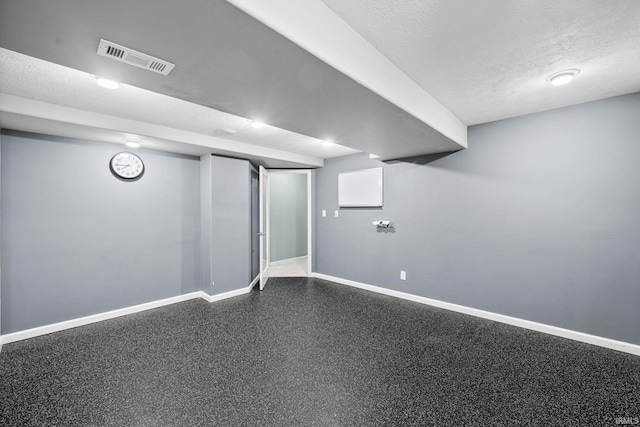 13849 Old Colony Dr, Granger, IN 46530 - finished below grade area with baseboards and a textured ceiling