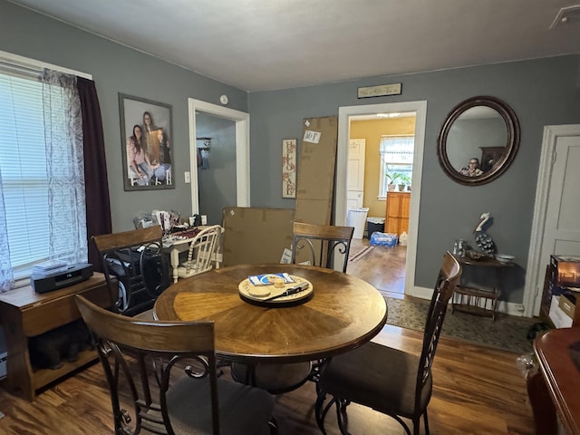 134 E Emerald St, Elkhart, IN 46514 - dining space featuring wood finished floors