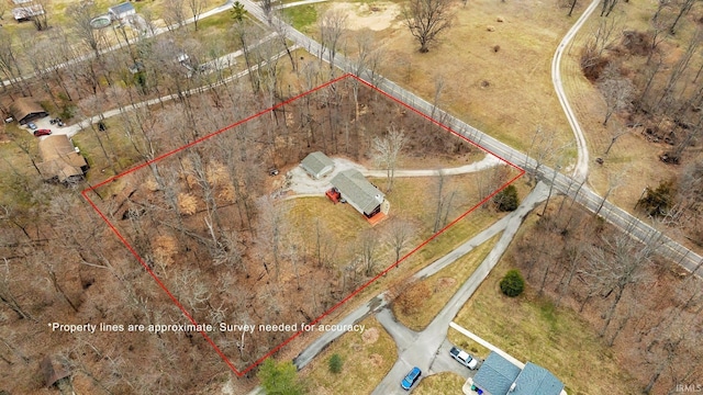 5959 W Delap Rd, Ellettsville, IN 47429 - aerial view of property's location with property boundaries highlighted