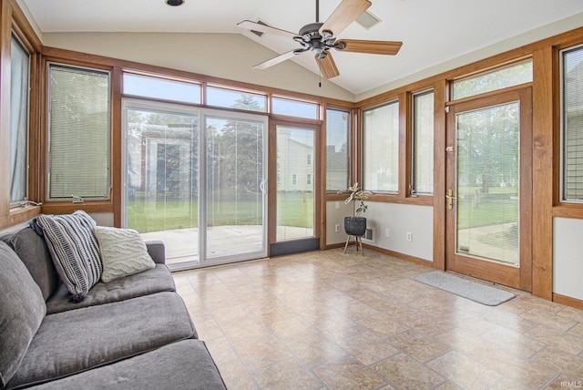 51178 Ashley Dr, Granger, IN 46530 - sunroom / solarium with vaulted ceiling and baseboards