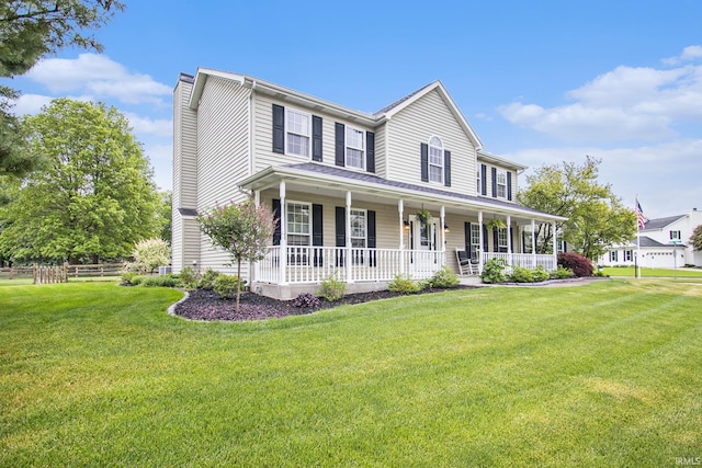 51178 Ashley Dr, Granger, IN 46530 - view of front of property featuring a porch and a chimney