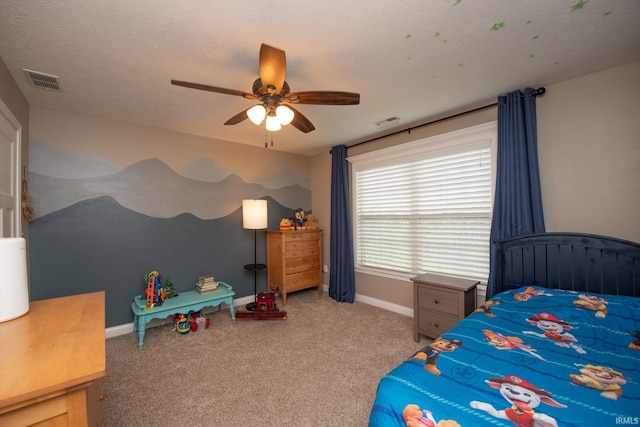 6118 Mackenzie Ct, West Lafayette, IN 47906 - carpeted bedroom with baseboards and a ceiling fan
