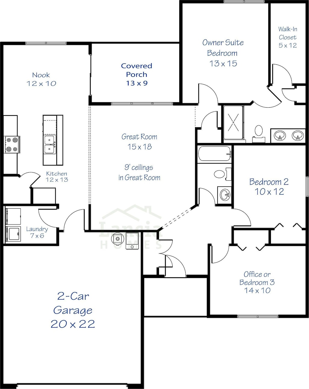 568 Lago Ct, Fort Wayne, IN 46818 - floor plan / room layout