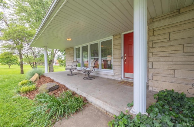 1437 W State Road 56th Rd, Jasper, IN 47546 - porch featuring a lawn