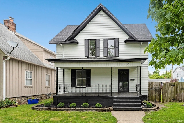 110 N Sheridan St, Kendallville, IN 46755 - view of front of property featuring covered porch and roof with shingles