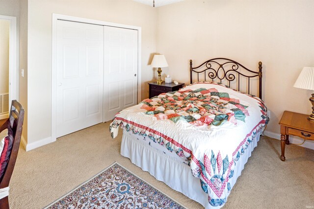 1632 Solemar Dr, West Lafayette, IN 47906 - carpeted bedroom with a closet and baseboards