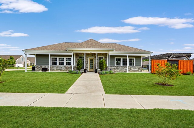 1632 Solemar Dr, West Lafayette, IN 47906 - view of front facade with stone siding and a shingled roof