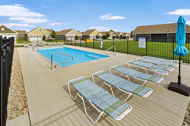 1632 Solemar Dr, West Lafayette, IN 47906 - community pool featuring a residential view and a patio area