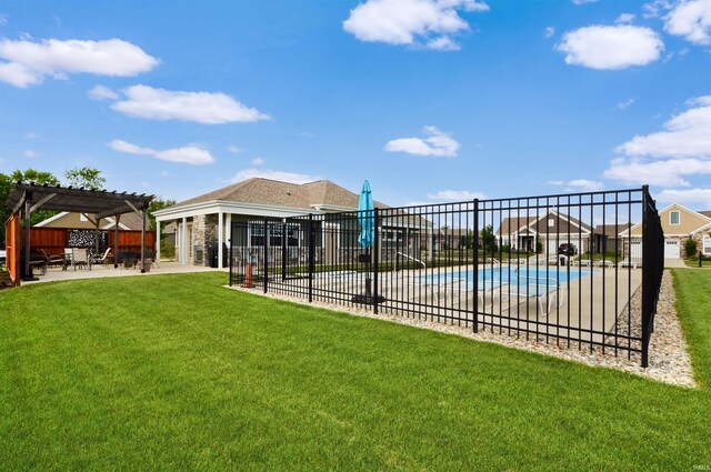 1632 Solemar Dr, West Lafayette, IN 47906 - community pool with a pergola and a patio area