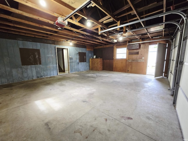 42 W Lakeside Dr, North Manchester, IN 46962 - garage with wooden walls