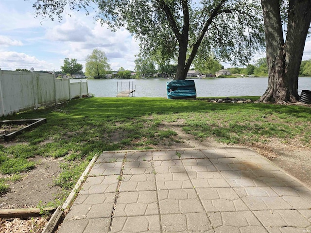 42 W Lakeside Dr, North Manchester, IN 46962 - view of yard with a water view