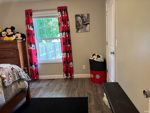 1264 W Greenbriar Dr, Washington, IN 47501 - bedroom featuring wood finished floors and baseboards
