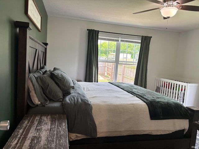 1264 W Greenbriar Dr, Washington, IN 47501 - bedroom with a ceiling fan