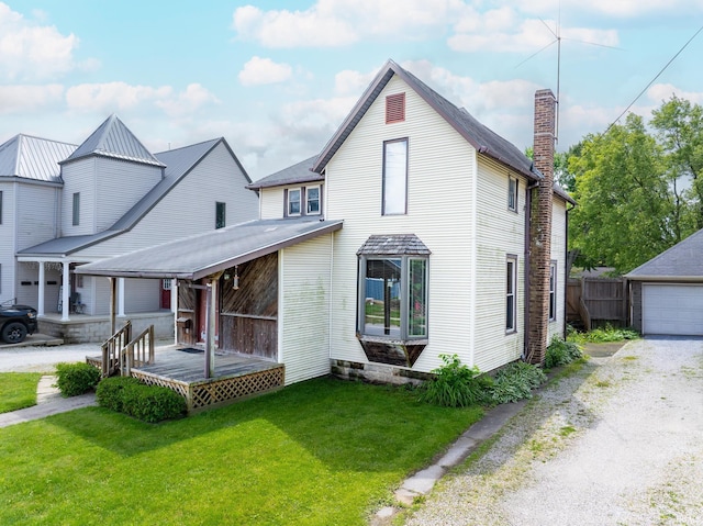 244 N Miami St, Wabash, IN 46992 - view of front facade featuring a chimney