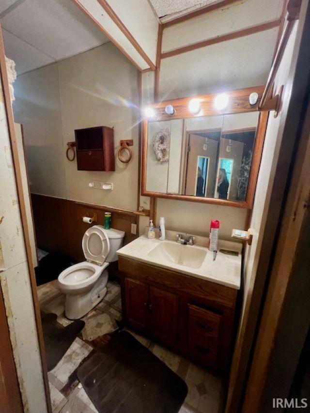 718 E Lewis St, Fort Wayne, IN 46802 - bathroom with toilet and vanity