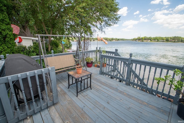 536 Garfield St, Osceola, IN 46561 - deck featuring a water view