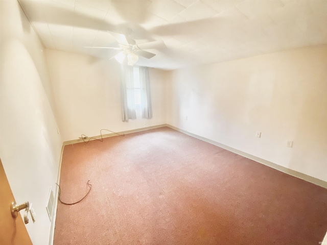 146 W Washington St, Parker City, IN 47368 - spare room with carpet flooring, ceiling fan, and baseboards