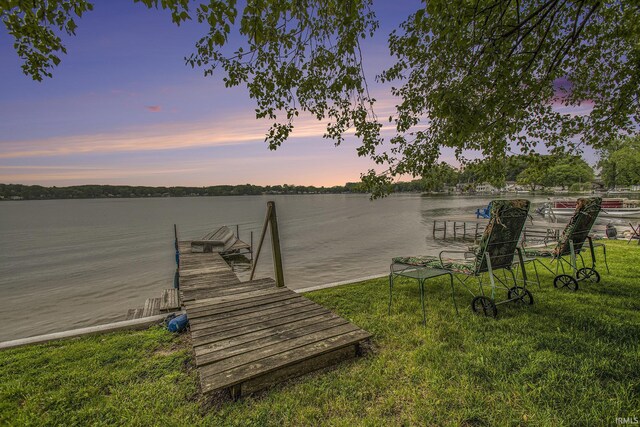 7185 N 1150 W, Shipshewana, IN 46565 - dock area featuring a water view