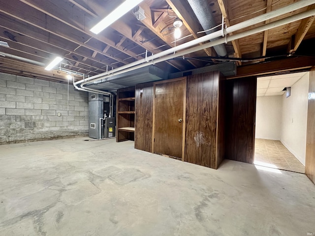 618 N Kluemper Rd, Jasper, IN 47546 - unfinished basement with heating unit