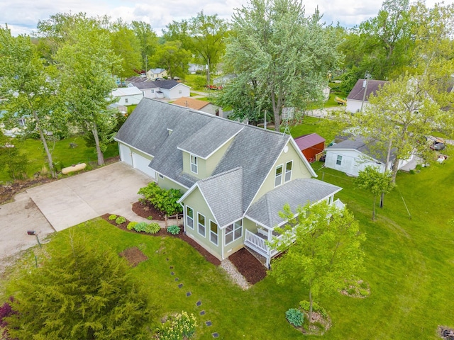 3775 W Columbia St, Columbia City, IN 46725 - aerial perspective of suburban area with a tree filled landscape