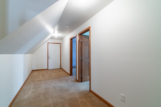 3775 W Columbia St, Columbia City, IN 46725 - bonus room with light colored carpet, lofted ceiling, and baseboards