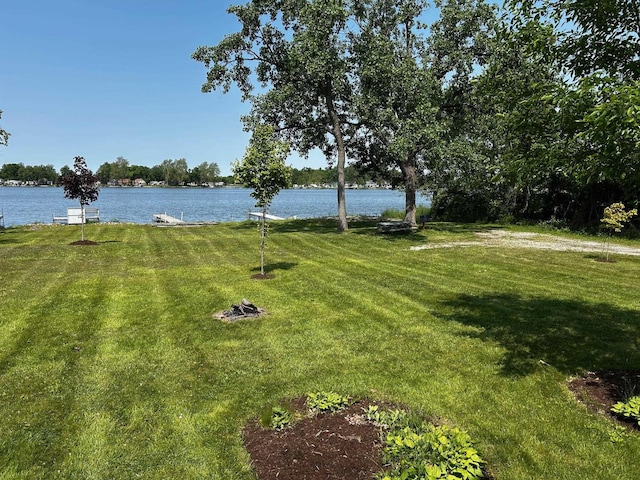 3775 W Columbia St, Columbia City, IN 46725 - view of grassy yard with a water view