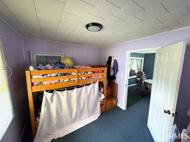 1505 S 3rd St, Clinton, IN 47842 - bedroom featuring dark carpet