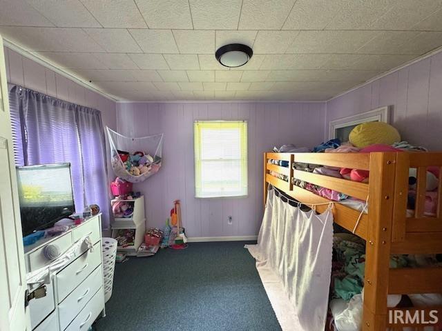 1505 S 3rd St, Clinton, IN 47842 - bedroom featuring carpet flooring, baseboards, and crown molding