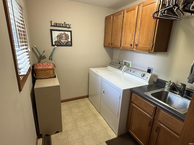 10123 Consta Verde Commons, Leo, IN 46765 - washroom with cabinet space, independent washer and dryer, and baseboards