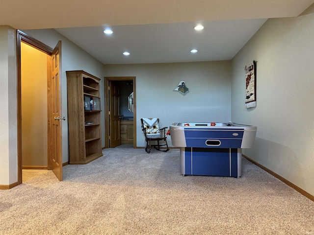10123 Consta Verde Commons, Leo, IN 46765 - rec room with carpet, baseboards, and recessed lighting