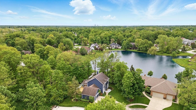 2814 Meadow Strm, Fort Wayne, IN 46825 - bird's eye view of a nearby body of water and a heavily wooded area