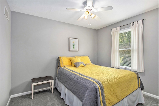 54453 Sagewood Dr, Mishawaka, IN 46545 - bedroom with baseboards, carpet floors, and ceiling fan