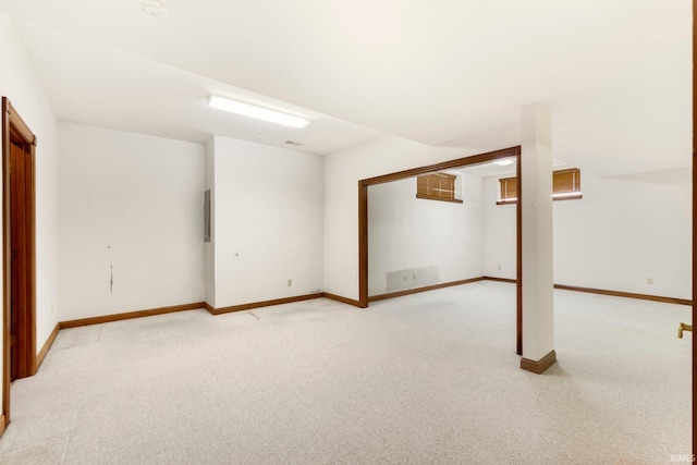 2519 Knightsbridge Dr, Fort Wayne, IN 46815 - finished below grade area featuring light colored carpet and baseboards