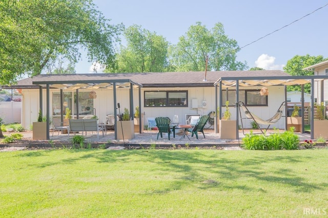 7300 E Blackford Ave, Evansville, IN 47715 - back of house with a patio and a lawn
