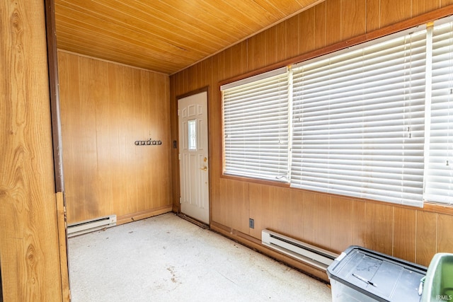 139 Elm St, Wabash, IN 46992 - unfurnished sunroom featuring a baseboard heating unit