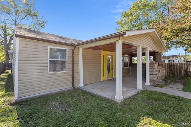 2545 N Bell St, Kokomo, IN 46901 - rear view of property featuring a patio and roof with shingles