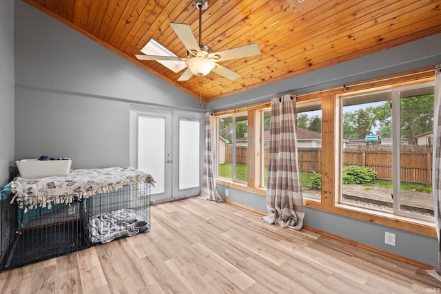 753 W Centennial St, Nappanee, IN 46550 - sunroom / solarium featuring vaulted ceiling and french doors