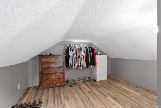 753 W Centennial St, Nappanee, IN 46550 - bonus room featuring wood finished floors, a textured ceiling, and lofted ceiling