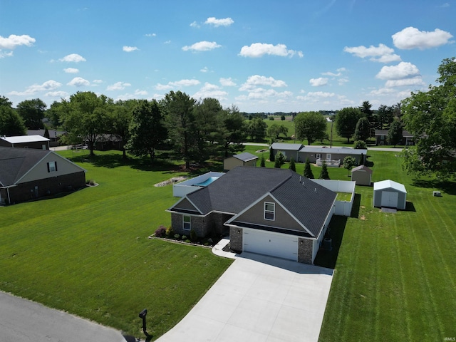 606 W Elm St, Haubstadt, IN 47639 - bird's eye view