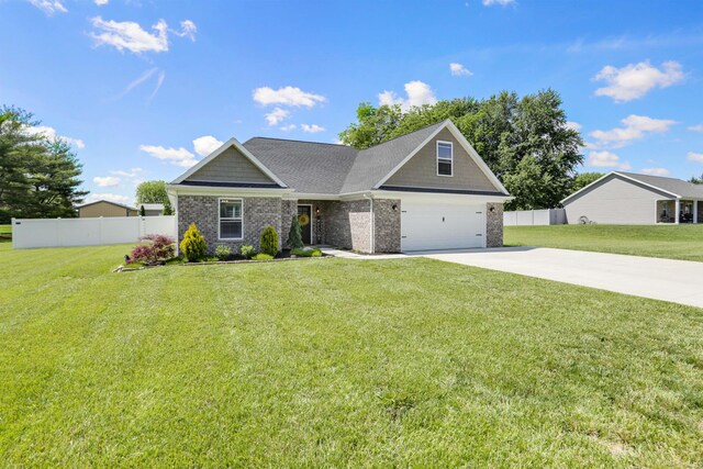 606 W Elm St, Haubstadt, IN 47639 - craftsman-style home with driveway and brick siding