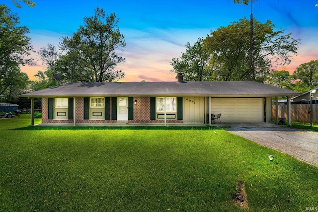 4893 Woodway Dr, Fort Wayne, IN 46835 - ranch-style home featuring driveway and an attached garage
