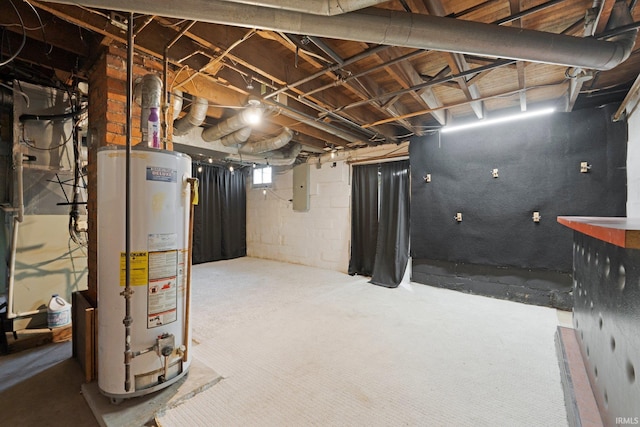 3550 Sandpoint Rd, Fort Wayne, IN 46809 - below grade area featuring water heater and electric panel