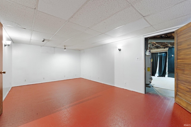 3550 Sandpoint Rd, Fort Wayne, IN 46809 - finished below grade area with baseboards and a drop ceiling