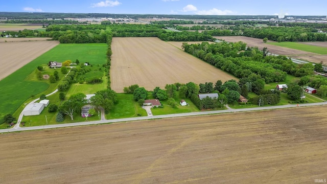 56729 Tulip Rd, New Carlisle, IN 46552 - aerial view of sparsely populated area featuring abundant farmland and a tree filled landscape