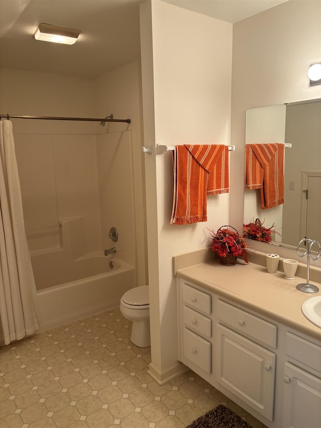 5242 Coventry Ln, Fort Wayne, IN 46804 - bathroom with shower / bath combo, vanity, and toilet
