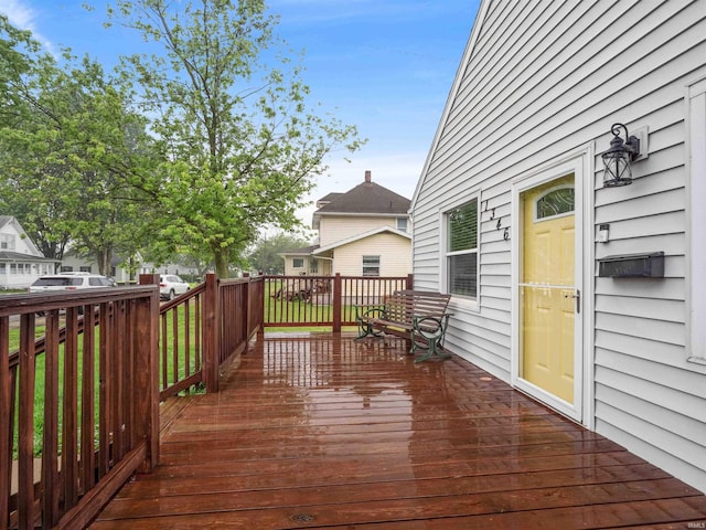 1346 Grayston Ave, Huntington, IN 46750 - view of wooden deck