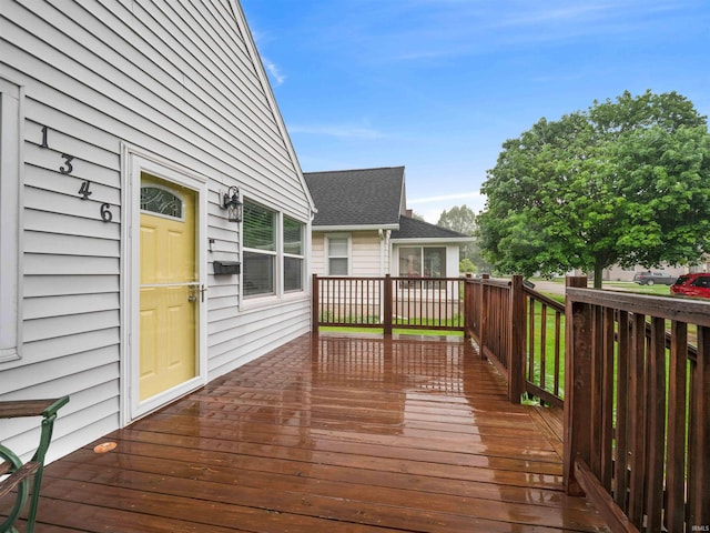 1346 Grayston Ave, Huntington, IN 46750 - view of wooden terrace
